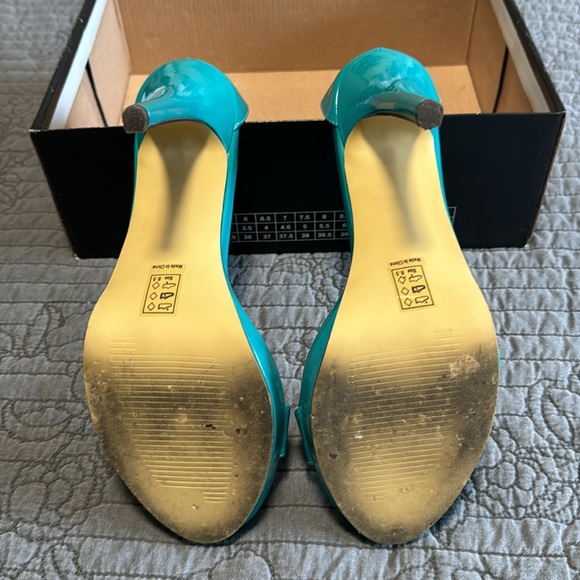 Michael Antonio teal stiletto heels - Picture 6 of 8